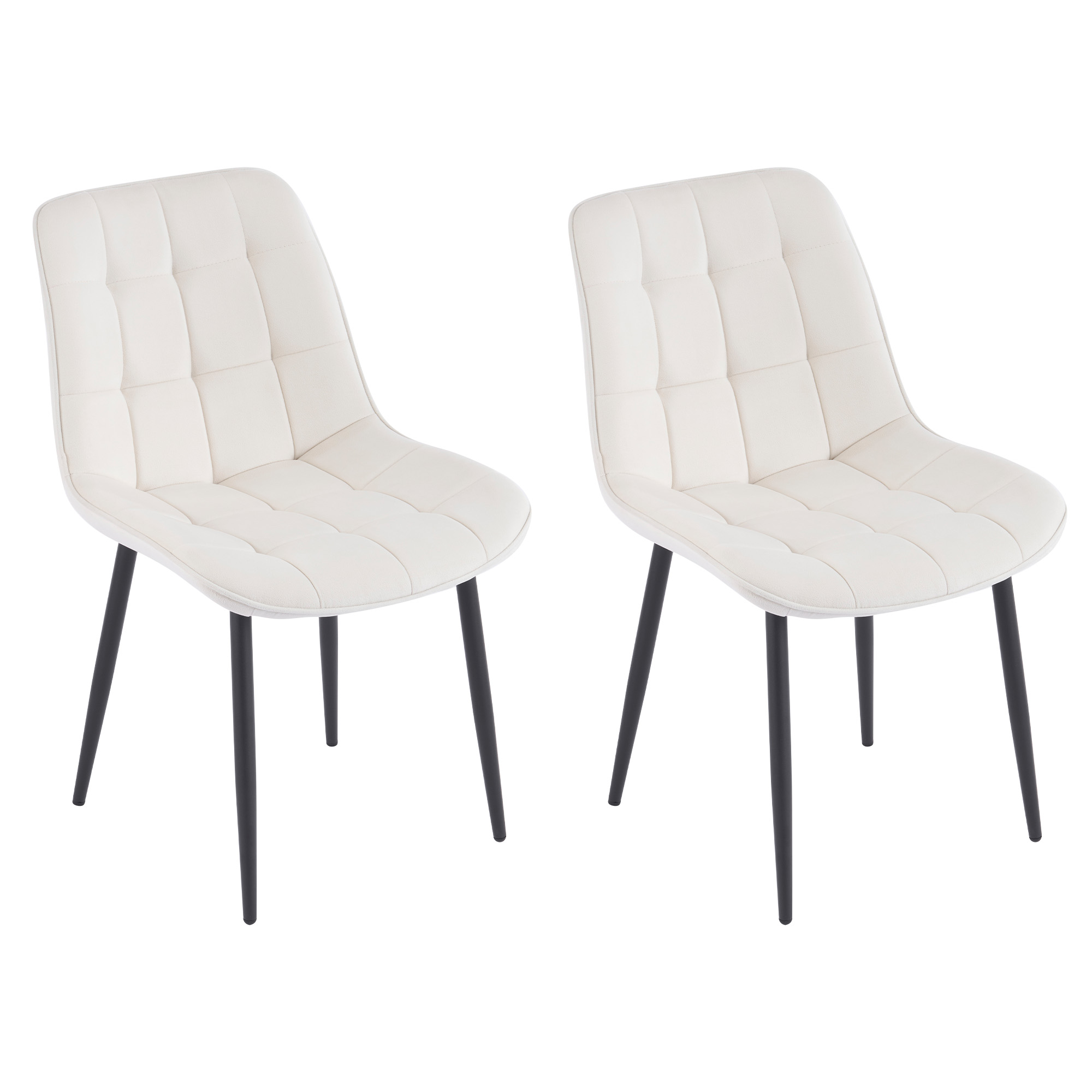 【2脚】ダイニングチェア 椅子 ベルベット座面 コンパクト スチール脚 来客対応チェア おしゃれ 組立簡..