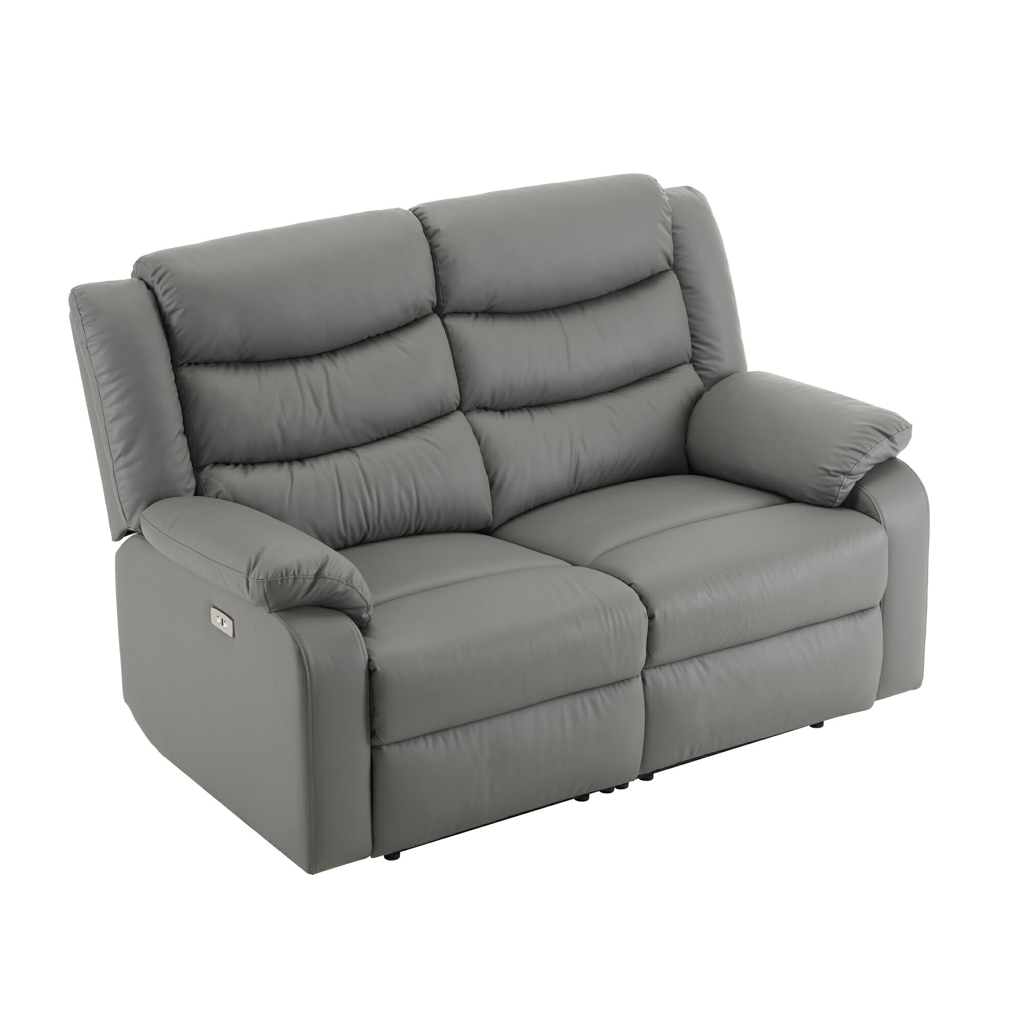 リクライニングチェア リクライニングソファ 2人掛け 電動 リクライニング 左右独立調節 オットマン一..