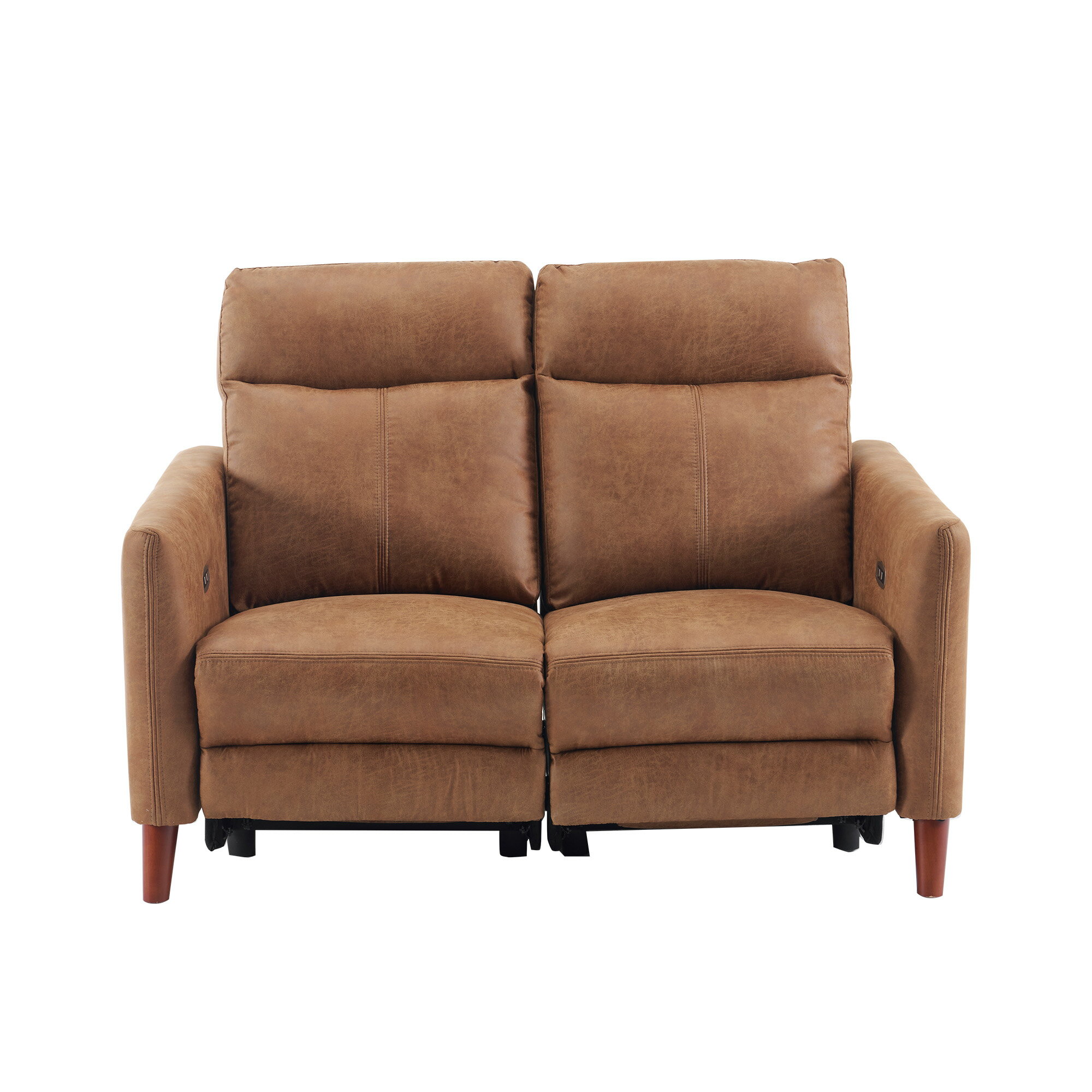 【ゼロウォール】二人掛けソファ 電動 リクライニング USB+Type-C充電口付き 156° リクライニングソフ..