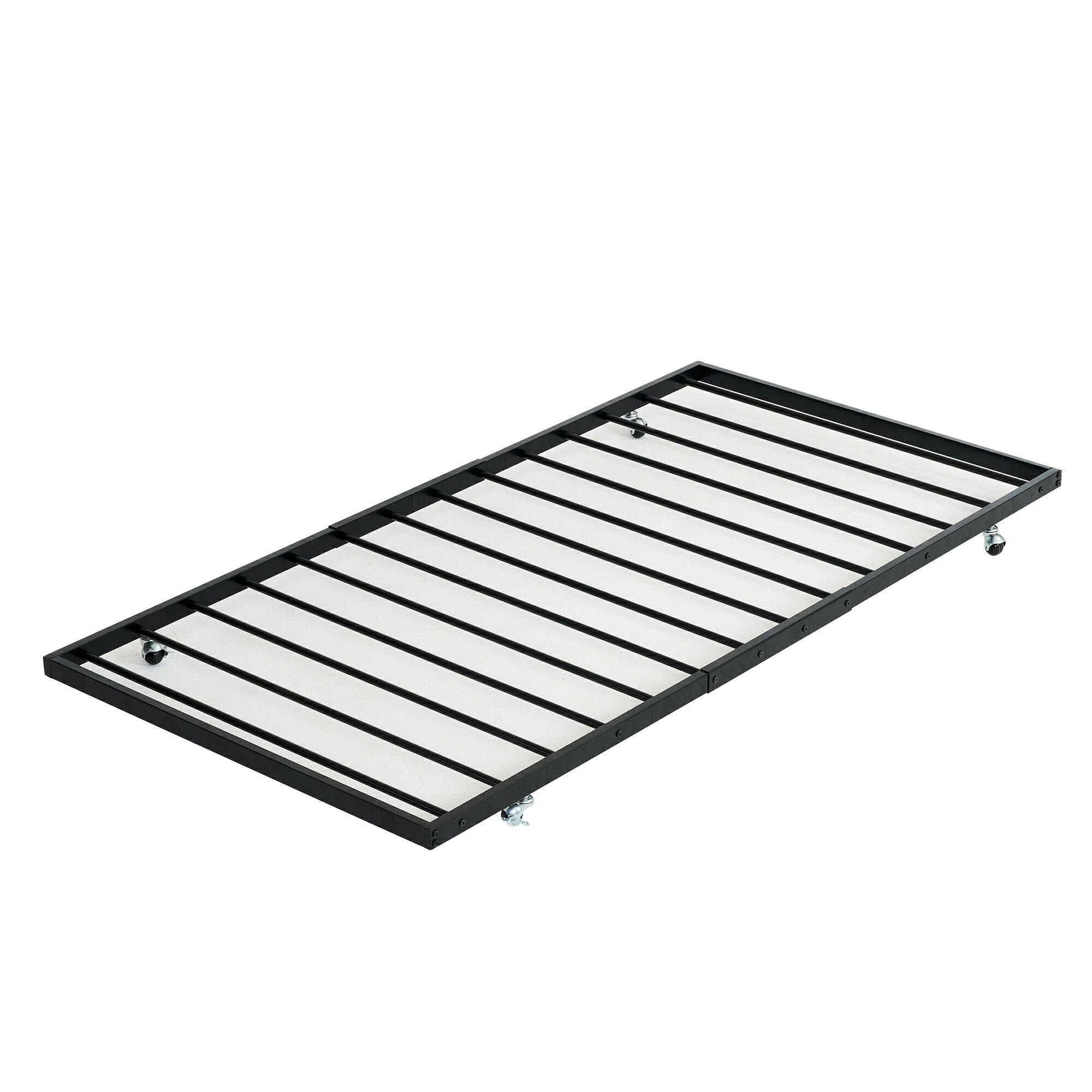 Rakuten - 【新品】 ブラック　195*97cm　パイプベッド シングル 収納 北欧風 子供部屋 送料無料 スチール 耐震 ベッド SDG