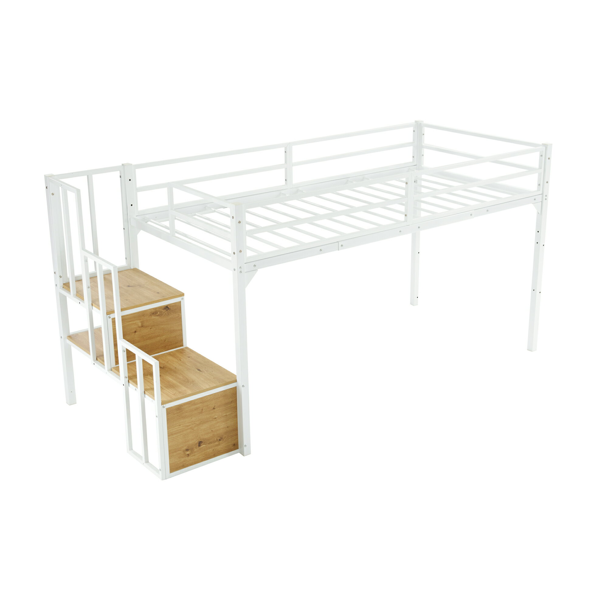 新作 ブラック ロフトベッド パイプベッド 階段付き シングルベッド ロータイプ ロフトベッドロータイプ 木 収納 北欧風 おしゃれ 子供部屋 スチール