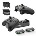 Smatree Xbox series X/S 充電スタンド+2000mAHバッテリー【2個セット】 互換性ある Xbox One/Xbox One X/Xbo...