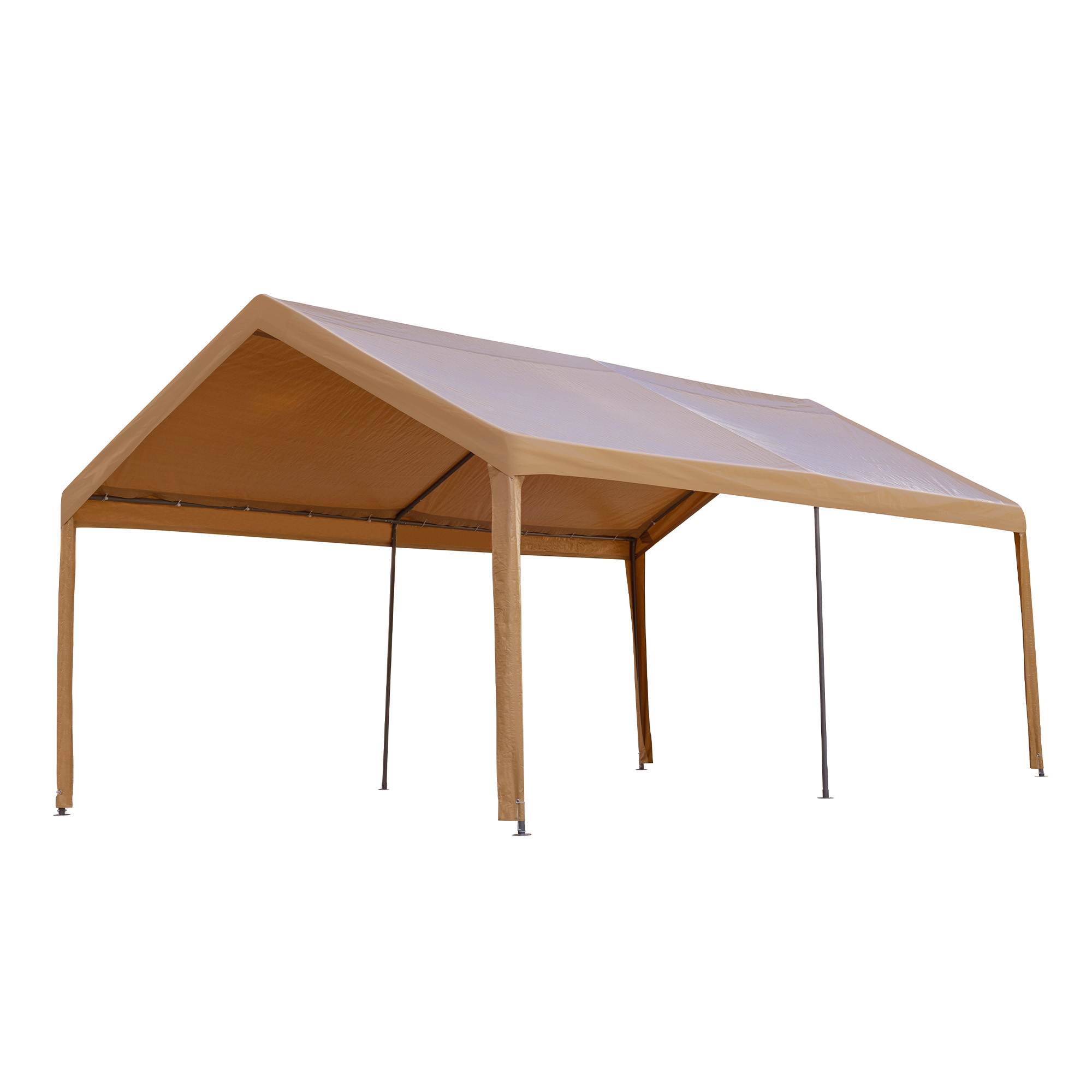 【UPF50+UVカット&防雨】テント 車庫テント ガレージテント 車庫 お祭り 倉庫 奥3.6m×幅6m×高さ2.9m ガ..