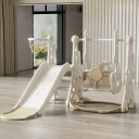 滑り台 すべり台 滑り台とブランコセット バスケットゴール ブランコ三段階調整可 遊具 室内遊具 屋内 家庭用 大型遊具 プレゼント 耐荷