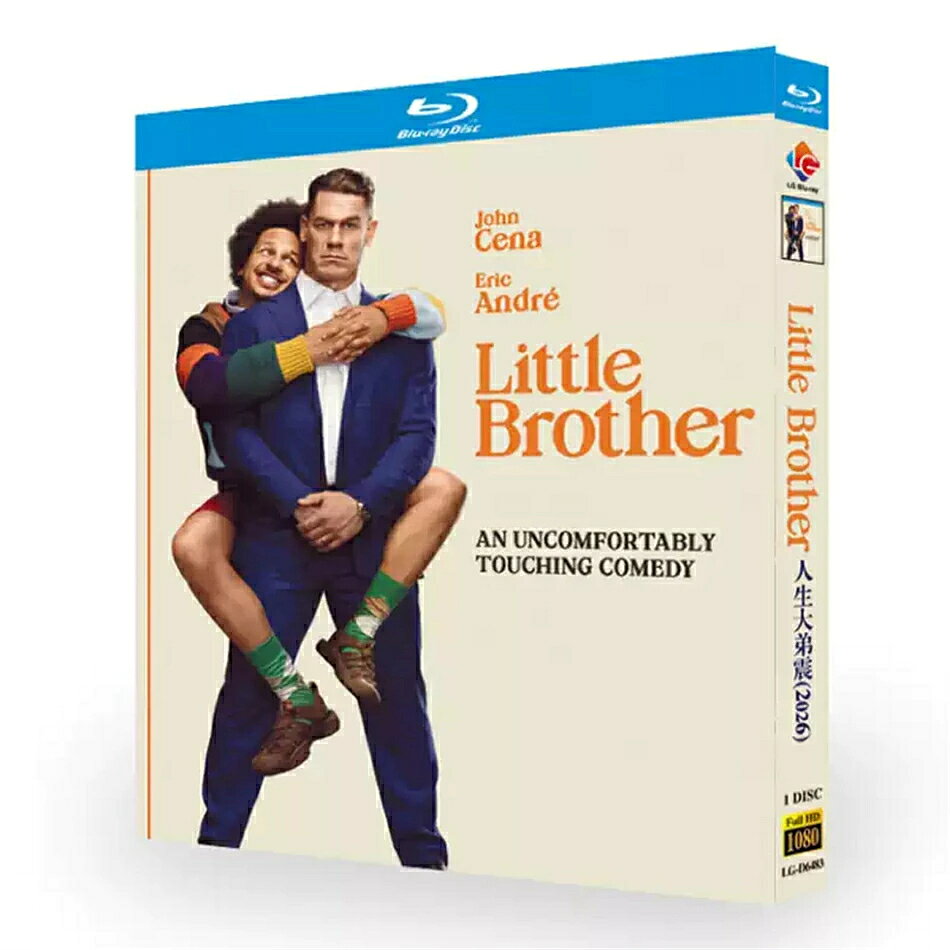 構成：映画本編完全収録 ・Blu-ray：1枚組 種類：Blu-ray単品となります 音声：英語・日本語・タイ語・フランス語 字幕：英語 日本語 タイ語 韓国語 簡体中国語 繁体中国語 フランス語 スペイン語 商品は画像通りの専用BOXにて発送いたします。 ※ケース・外箱の擦れ、傷、凹みに関しましては保証対象外となりますので事前にご了承ください。 ※再生不良・ディスクの不具合が生じた際は、メールもしくはお問い合わせフォームから速やかにご連絡をお願いいたします。 邦題：【リトル・ブラザー】 出演：ジョン・シナ、エリック・アンドレ ジャンル：アメリカンコメディ・ヒューマンドラマ あらすじ 2026年配信の新作アメリカコメディ映画。真面目で堅物な主人公の平穏な毎日が、奔放で破天荒な弟の出現で大きく変わり、数多くのドタバタな出来事が繰り広げられます。俳優陣のコミカルな演技が見どころで、海外コメディを収集している方に適した商品となっております。