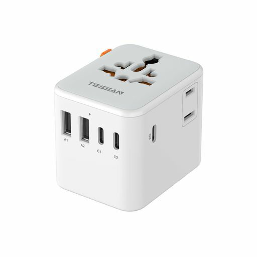 海外変換プラグ全世界対応旅行便利グッズTESSANCBFOAタイプ海外コンセント変換2AC口3USB-C2USB-Aマルチ変換プラグ韓国オーストラリアシンガポール香港イギリスマレーシアタイイタリア