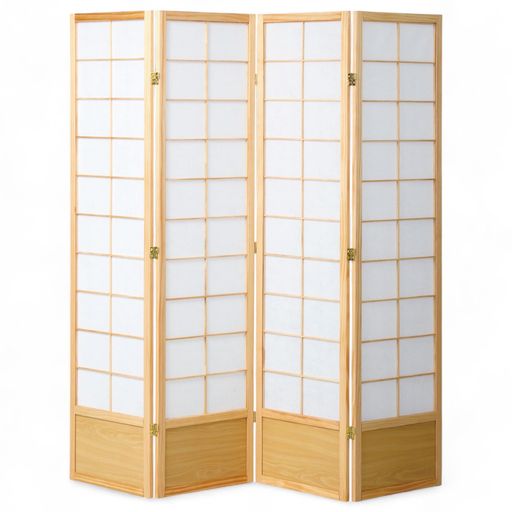 J-kitchens和風衝立パーテーション4連ナチュラル衝間仕切り