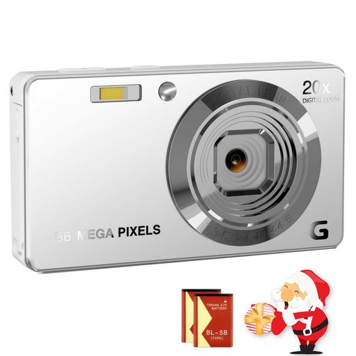 デジカメ4K56MPYouTubeカメラAFオートフォーカスデジタルカメラコンパクトカメラ20倍デジタルズーム2.4..