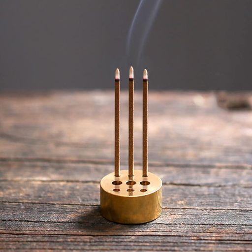 お香立て真鍮線香立てミニ香立て可愛い仏壇用線香立てお線香立ておしゃれ和風持ち運び便利瞑想書斎茶屋..