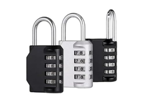 鍵ダイヤル式4桁南京錠錆びないステンレスダイヤルロック錠フック型盗難防止防犯施錠軽量耐久性多用途..