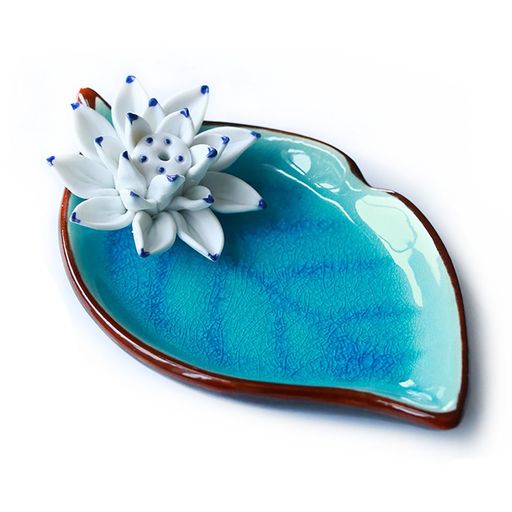 香立蓮の花びら陶器香皿お線香立て御香お香香炉アロマ癒しグッズ贈り物ギフト内祝い快気祝い引越し祝い..