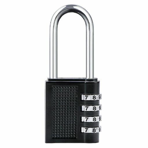 Refoiner南京錠屋外ダイヤル錠補助ロック4桁パスワードロック小型防水防錆盗難防止コンビネーションロ..