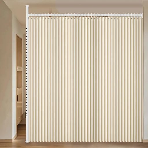 つっぱり式間仕切り部屋の間仕切り自立式伸縮可能折りたたみ式隠形収納遮光プライバシー保護風除け断熱..