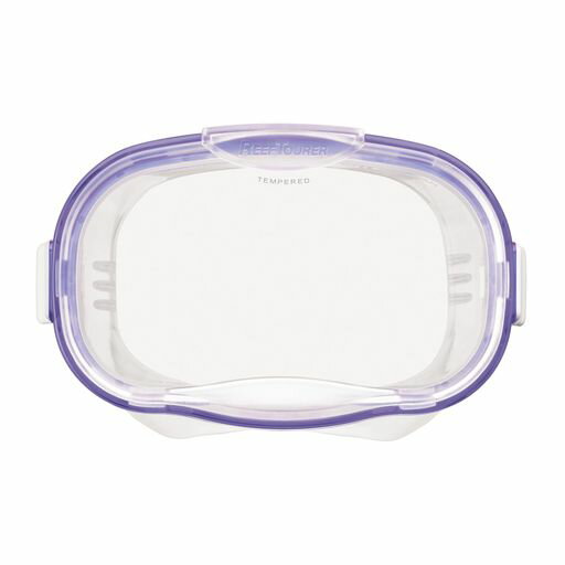 リーフツアラー(REEFTOURER)表情がしっかり見えるベーシックな1眼シュノーケリングマスク子ども用パープルRC130J