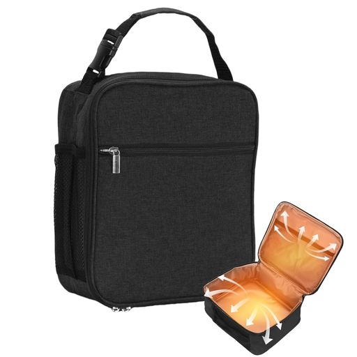 Roseelk保温バッグ断熱ランチバッグ保冷保温バッグ小さめ耐水オックスフォード製軽量手提げ保冷保熱食..