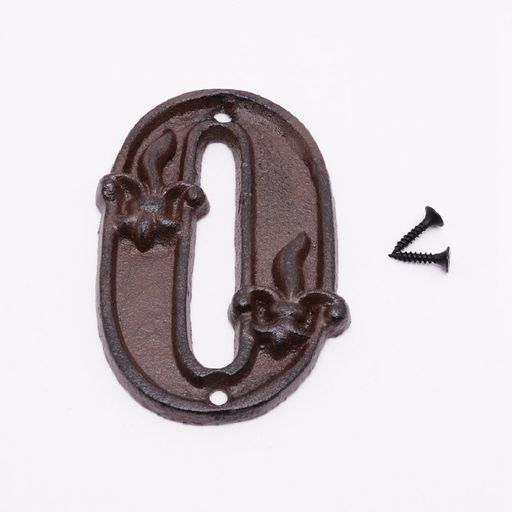 Zayookey家屋番号数字01個セットドア番号メタル文字店舗看板標識・サイン表札金属製復古風住所番号アド..