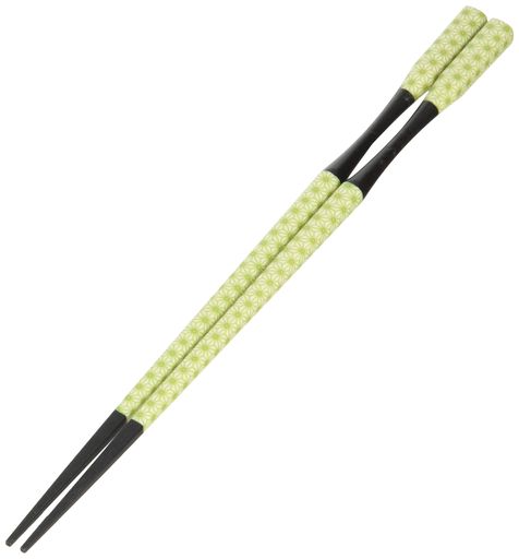 福井クラフト(FukuiCraft)杵型多久島箸グリーン麻柄22.5cm【食洗機・乾燥機・電子レンジOK】ZA-412872