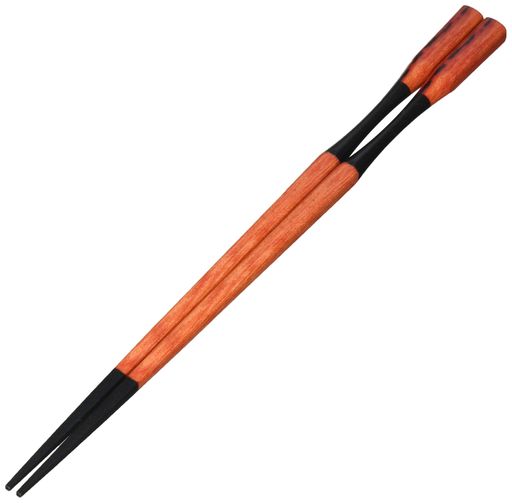 杵型多久島箸オレンジ木目22.5cm【食洗機・乾燥機・電子レンジOK】ZA-412841