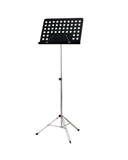 【サイズ・重量】譜面部:サイズ:475X335mm、高さ調節:最大1270~最低570mm(譜面部下部まで)、重量:2.5kg 【安定感のあるスチール製】スチール素材により堅牢で長持ちする設計。演奏中も揺れにくく安心です。 【取り外し可能な構造】譜面部と脚部を簡単に取り外せるため、持ち運びや収納がスムーズに行えます。 【携帯性】コンパクトに分解できるので、リハーサルや本番に持ち込む際にも便利です。 持ち運びが必要な演奏者や、収納スペースを有効に使いたい方に最適な譜面台です。