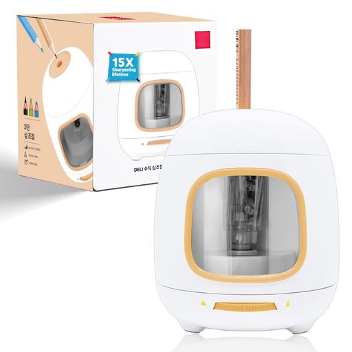 電動鉛筆削り電動シャープナー5000回鉛筆を削ることができ3段階の調整電源の2種類:(単三電池2本/USB電..