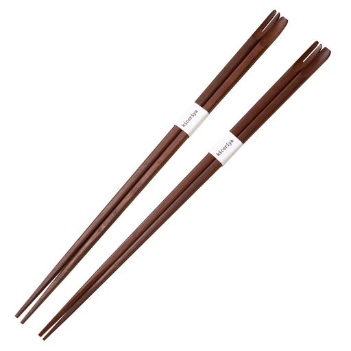 菜箸食洗機対応味見フォークスプーン付木製耐熱33cm2本セットkicoriya天然木