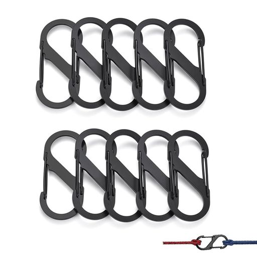 MOCOXYKLXYカラビナS字型超軽量耐久性キーホルダー多機能携帯便利生活雑貨盗難防止紛失防止亜鉛合金ア..