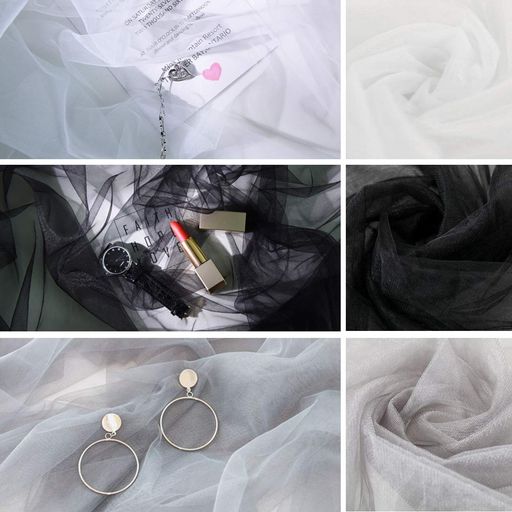 Meking撮影用レース背景布100x150cm写真道具ガーゼネイルアート商品撮影小物撮影など対応白+黒+グレー3..