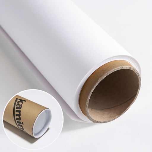 Kaminari背景紙(ホワイト1.0x10m)バックペーパー、保護用チューブ付き写真用背景紙-DIY