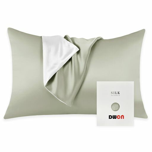 DWCNシルク枕カバー片面カイコシルクエンベロープ式敏感肌対応抗菌防臭美髪・美肌乾燥防止静電防止四季..