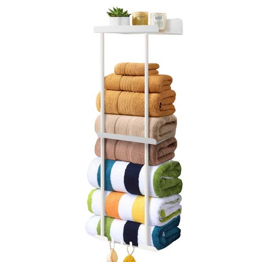 タオルラックウォールバスタオルスタンド3段式タオルハンガータオル掛けタオルホルダーステンレススチ..