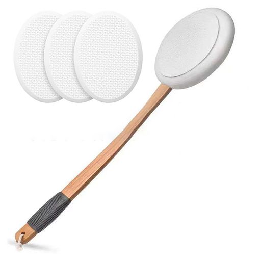 背中にクリームを塗る道具背中に薬を塗る道具一人で孫の手クリーム塗る棒道具(1つ木製のハンドル+3つの..