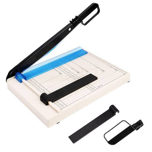 NODIBROA4裁断機12枚切りペーパーカッター湾曲刃プレギロチン切断機ズレ防止手切れ防止紙切り機カードストック段ボール工芸品と写真正確なスケール家庭やオフィスの幅広い用途オフィス…