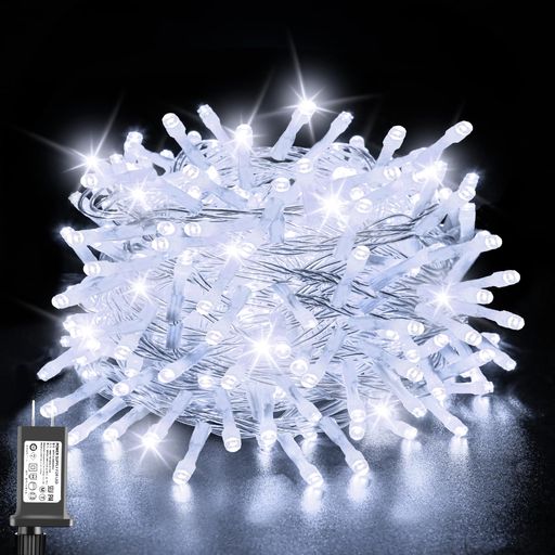 cshareLedイルミネーションライト屋外防水20M200球LEDストリングライトコンセントクリスマスライト8点灯パターン記憶メモリータイマー機能搭載複数連結キャンプ用ガーランド業務用