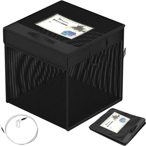 カラスよけネットゴミネット屋外ゴミ収納庫ファスナー付きマジックテープ付き大容量折りたたみ式ゴミ収..