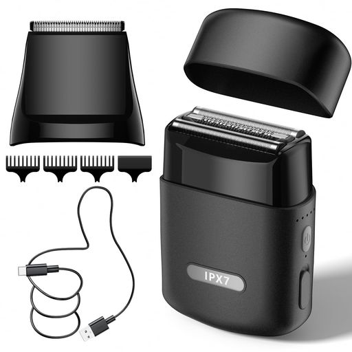 ひげそり電動シェーバー往復式深剃り電気シェーバー知能ヒゲセンサー技術Type-C急速充電IPX7全身防水乾..