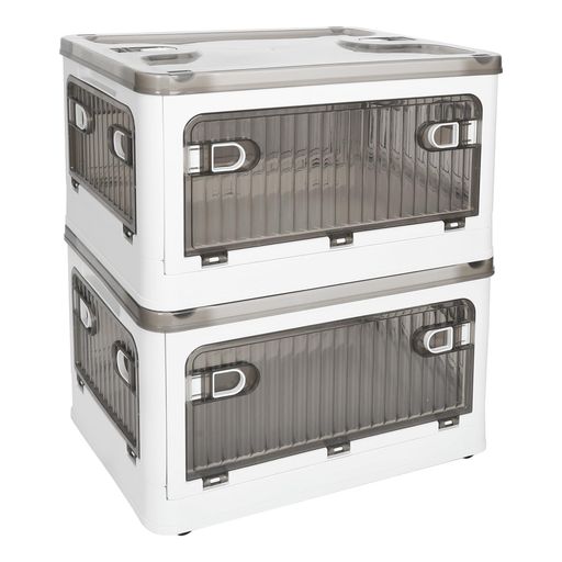 楽天Serene Beauty 楽天市場店衣類収納ケース収納ボックス全方位取出可能異臭なし通気性の良い折りたたみ厚みマテリアル超強荷重キャスター積み重ね衣類小物書籍組立簡単省スペース2個セット