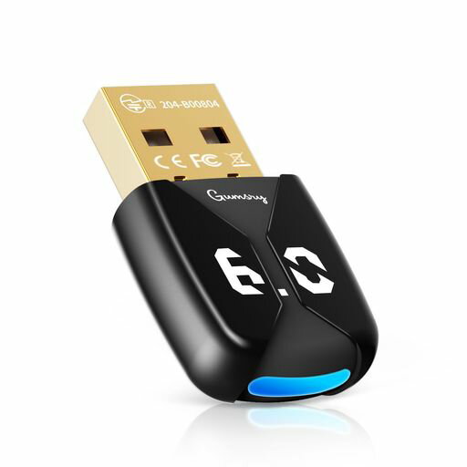 【2025新登場】Bluetooth6.0USBアダプタUSB-Aコネクタ搭載低遅延長距離通信30m対応EDR/BLE対応省電力小..