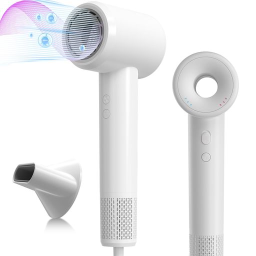 大風量ドライヤー超軽量速乾【中空構造・マイナスイオン・冷温風交互】高風速恒温ブラシレスモーター11万回転/分3段階風速3風温モード過熱防止サロン級家庭用出張旅行持ち運び便利PSE…