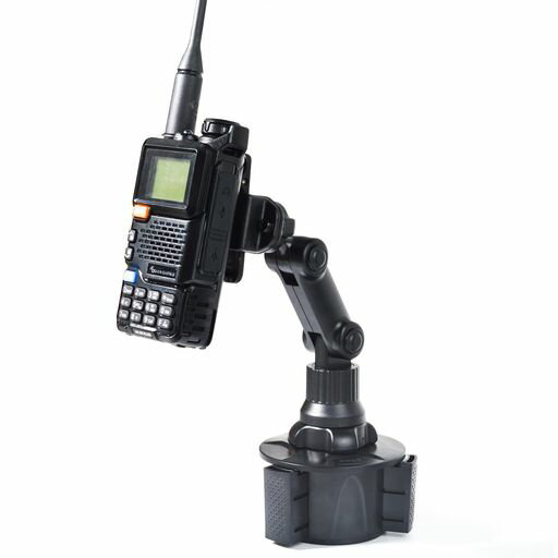 TWAYRDIO無線機ホルダー車無線機用ドリンクホルダーカップホルダー3イン1用スタンドベルトクリップ用取..