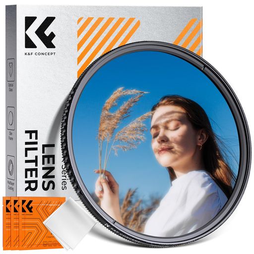 K&FCONCEPT62mm1/4ブラックミスト&CPLフィルター多機能フィルター2in1一枚二役ソフト効果+偏光効果18層..