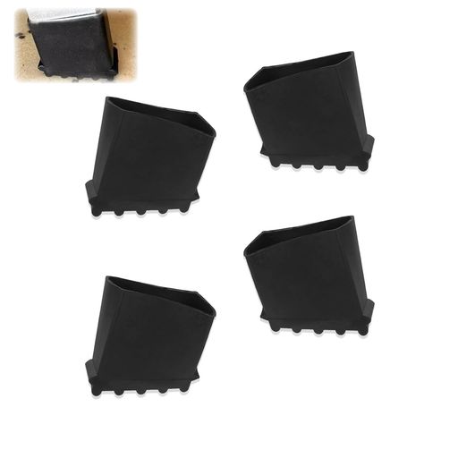 Mirhua長方形キャラバンステップはしごの足ご滑り止め足脚立梯子ラダーフットカバー家庭用折り畳み式ヘ..