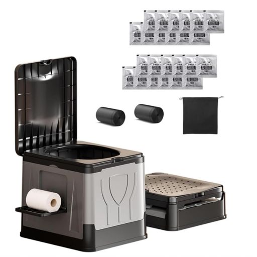 【災害対策認証品】Wallfire防災トイレ簡易トイレ災害用100回非常用トイレ凝固剤&収納袋付き耐荷重120k..