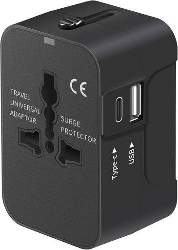 海外変換プラグ旅行用電源コンセントマルチ変換プラグ1USB-C+1USB-A(PD20W+QC18W)コンセント変換マルチ..
