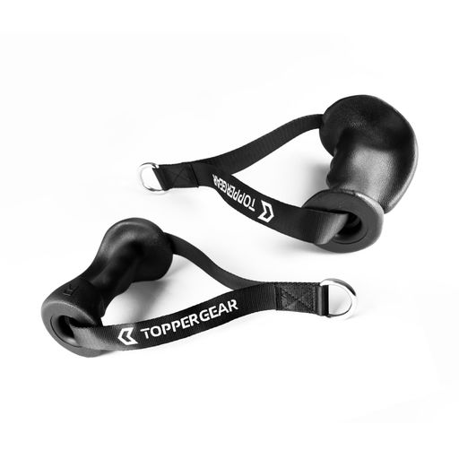 TOPPERGEARトライセプスロープシングルハンドグリップエルゴグリップ仕様握りやすいケーブルトレーニング対応(ハンドグリップ)