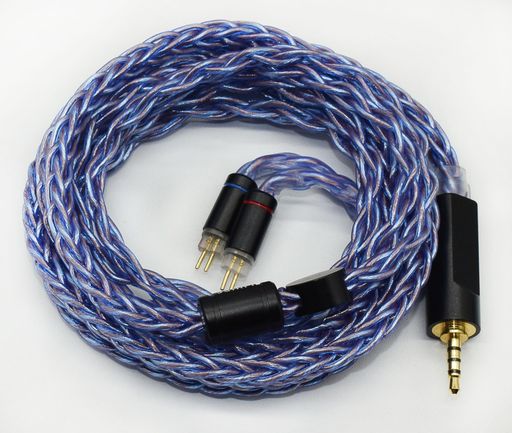 【JSHiFi-Storm】2pin2.5mmリケーブル 2.5mm単結晶銅+銀メッキ イヤホンアップグレードケーブル 0.78 CIEM2pinイヤフォン交換ケーブル (2pin2.5mm)