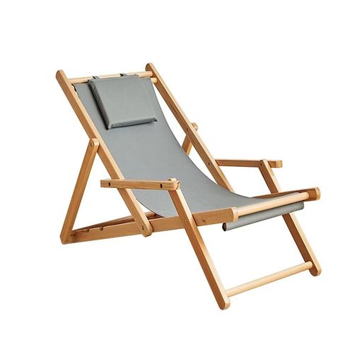 KASABULACリクライニングチェアアウトドアチェア折りたたみ式ベーシックガーデンチェアーシェーズロングソファ布製枕付き肘掛けきラウンジチェア