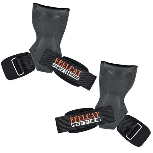 FEELCATパワーグリップPRO滑り止め加工ラバー強度300KGウエイトトレーニング握力補助【初心者~プロ対応..