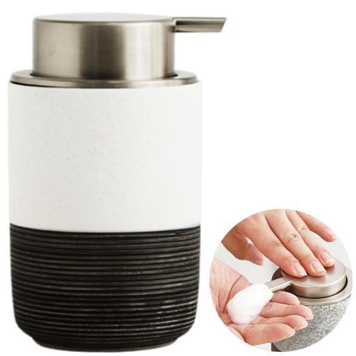 merrytimeハンドソープソープディスペンサー詰め替えボトル陶器和風オシャレカワイイキッチン洗面所バ..