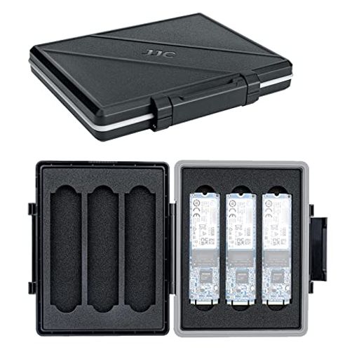 JJC6スロットM.2NVME2280SSD収納ケース6枚M.22280/M.22260/M.22240/M.22230SSD収納可能耐衝撃防塵防湿