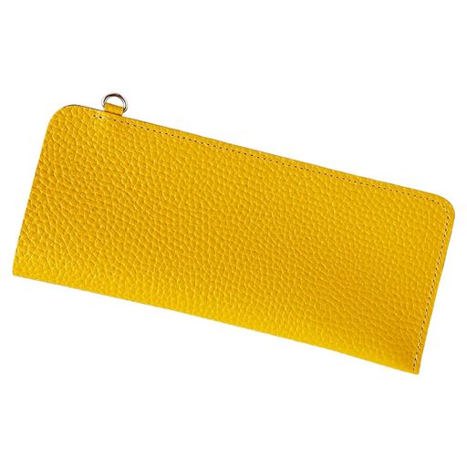 [アカシアスタイル]メガネケース眼鏡老眼鏡スリムメガネケース姫路レザー革日本製本革ギフト(イエロー)